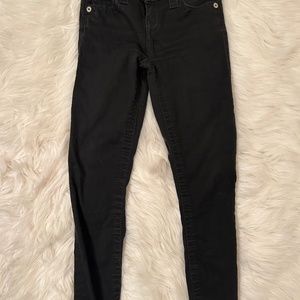 Size 25 black True religion skinny jeans